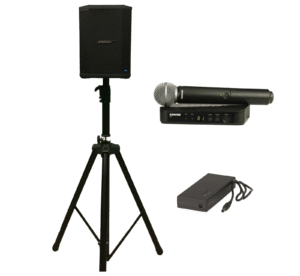 Small Portable PA System - Battery Powered - DJ Hire North Shore