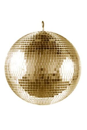 16 inch / 40cm Gold Disco Ball - DJ Hire North Shore