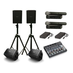 Performer Portable PA System with Dual Foldback - Battery Powered - DJ Hire North Shore