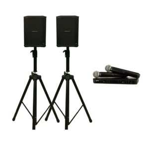 Medium Portable PA System - Battery Powered, 2 Mics - DJ Hire North Shore