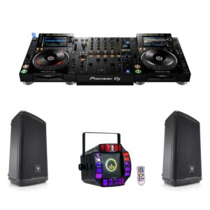 Pioneer CDJ2000NXS2 DJM900NXS2 Package with Speakers and Light - DJ Hire North Shore